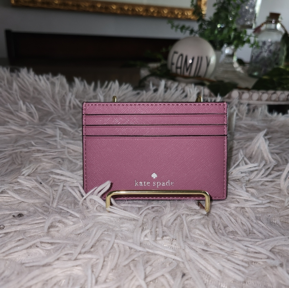Kate Spade glitter card holder